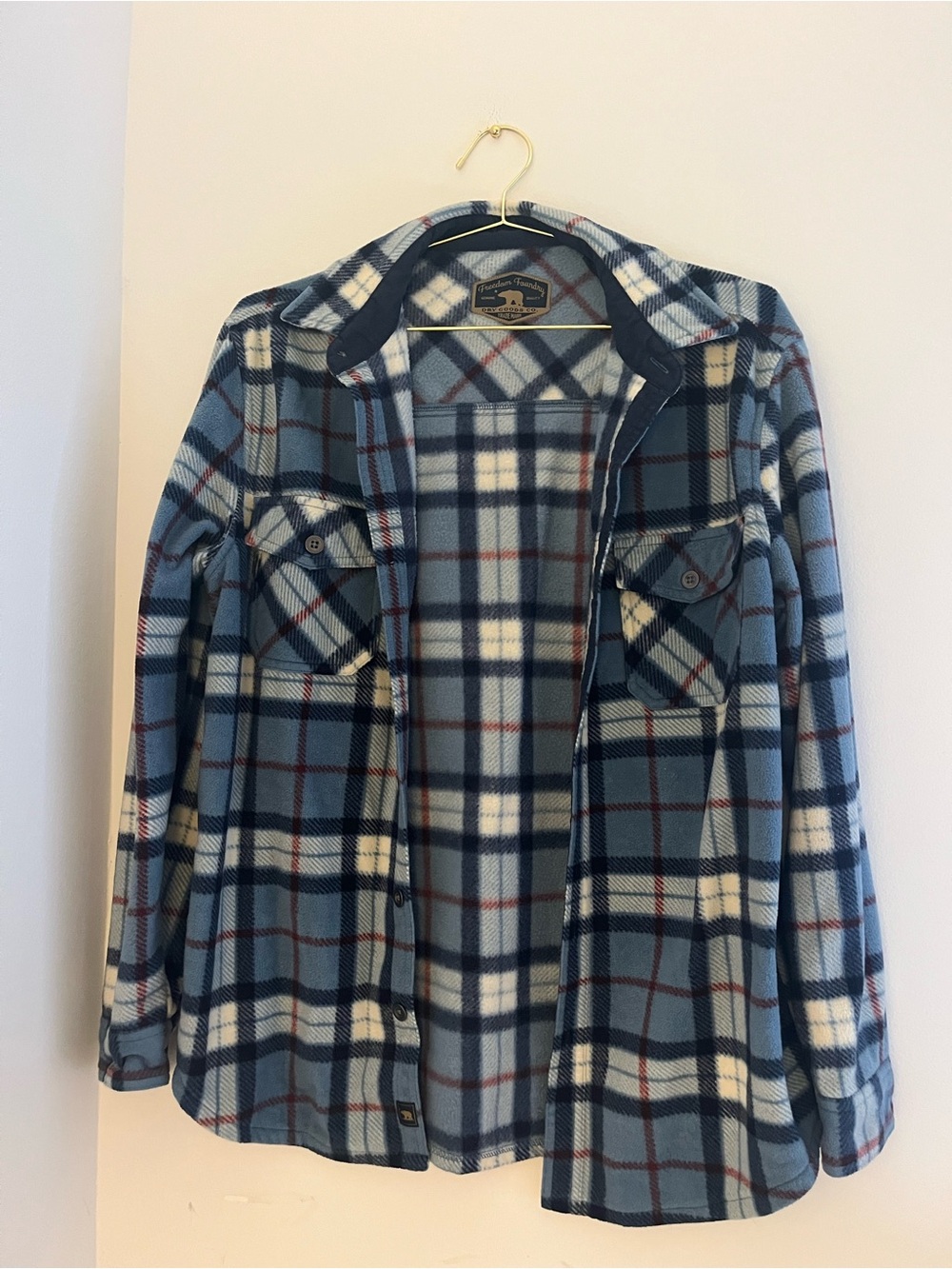 Dry Goods Blue Plaid Button-Up Casual Shirt Jacket